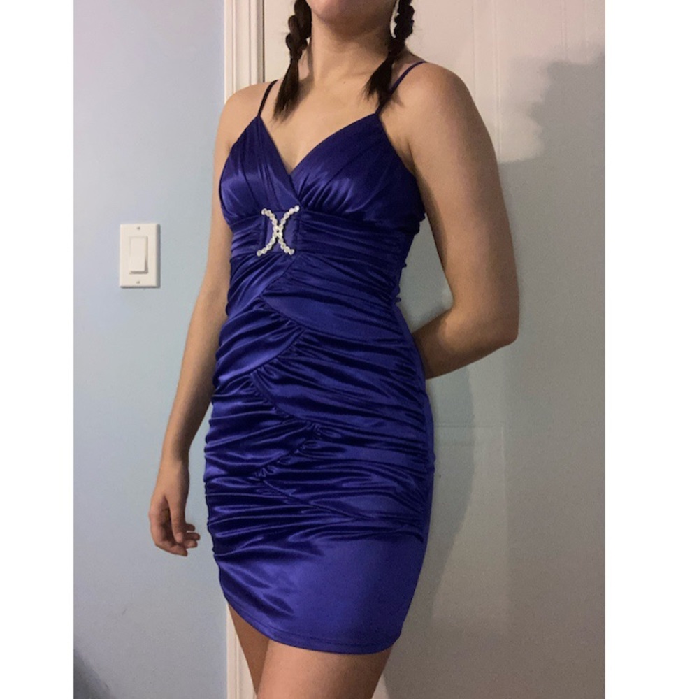 Purple Silk Dress